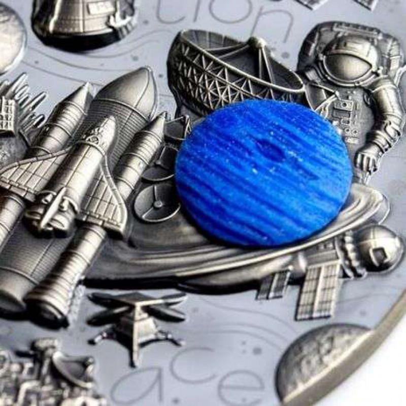 EXPLORATION OF SPACE De Doodle 3 Oz Silver Coin 2022 GOLD AND SILVER BULLION