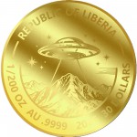 ALIEN 1/200 Oz Gold Coin card 30$ Liberia 2026 GOLD AND SILVER BULLION