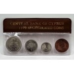 CYPRUS 1979 YEAR SET MILS COINS IN ORIGINAL WALLET WORLD COINS