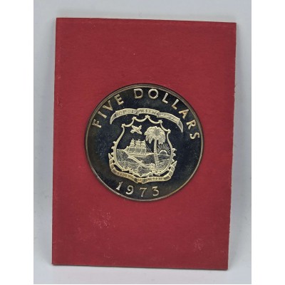 Liberia 1973 Silver Proof coin US mint Elephant