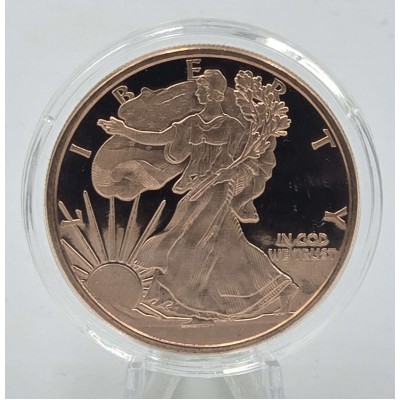 1 oz 999 Walking Liberty Dollar Fine Copper Round coin