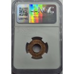 BRITISH INDIA 1 PICE COIN 1943 B KGV NGC MS65RB WORLD COINS