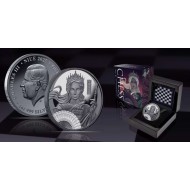 NIUE 2025 $1 Chess QUEEN 1oz Silver Black Proof Coin