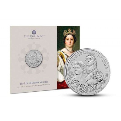 UK 2026 The Life of Queen Victoria BU £5 coin in blister Pack