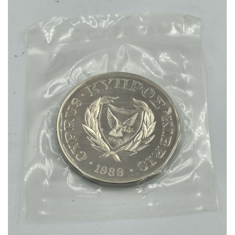 CYPRUS 1989 POUND SMALL STATES GAMES SEALED BU UNC COIN WORLD COINS