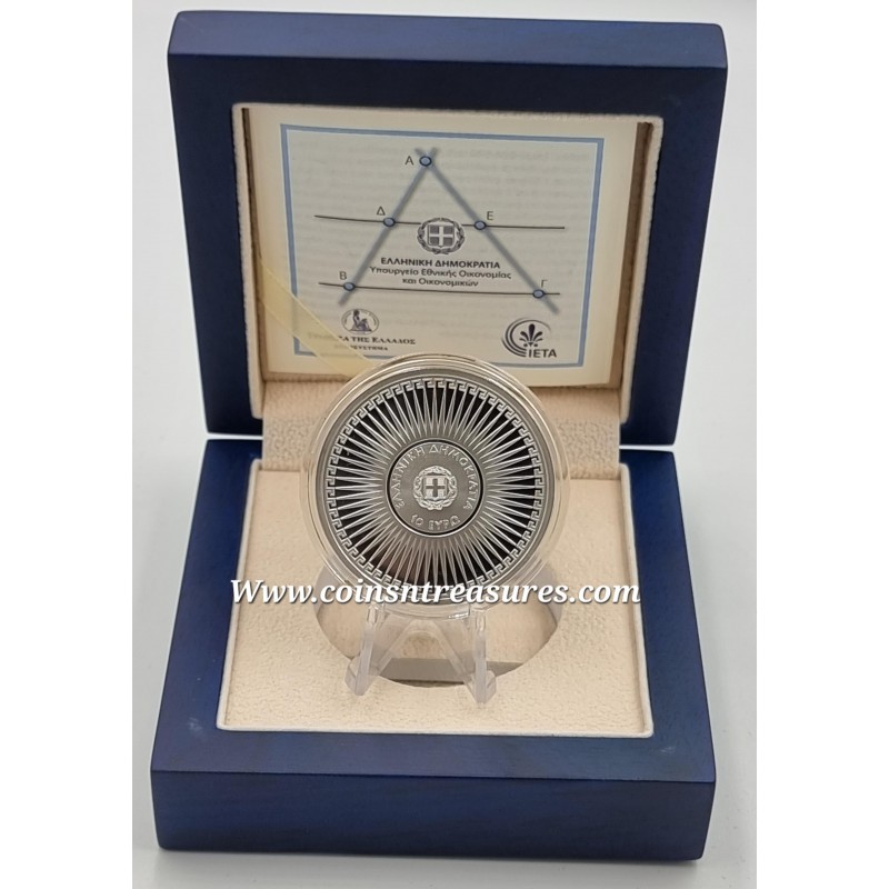 GREECE 2024 Mathematicians THALES OF MILETUS SILVER PROOF COIN WORLD COINS