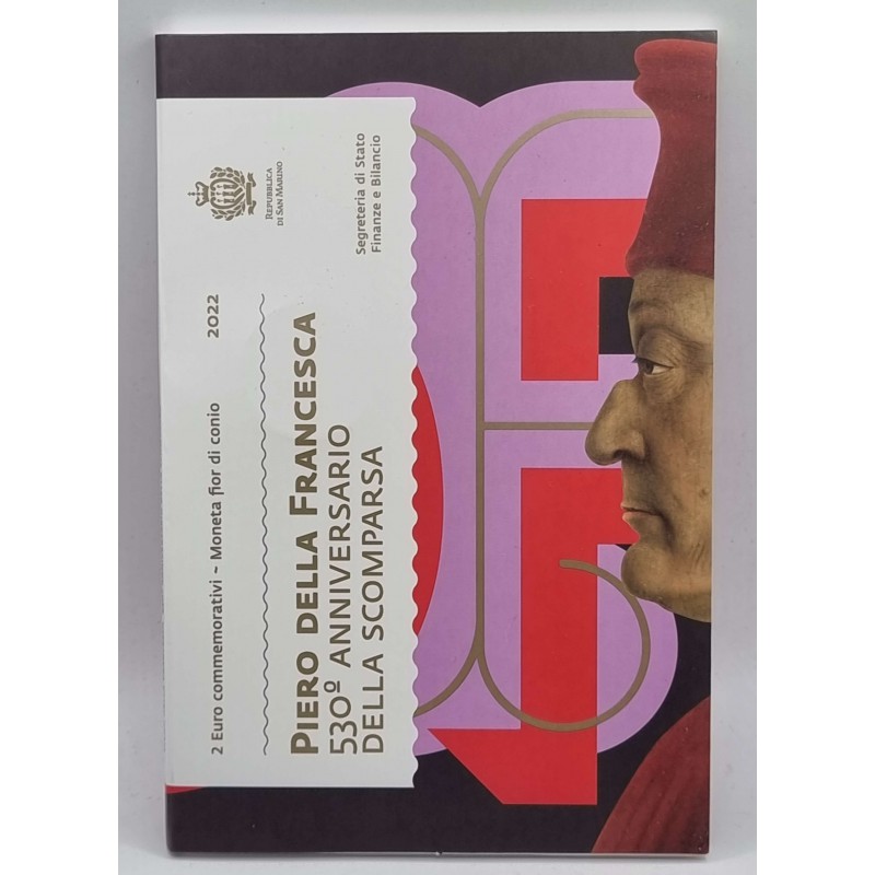 San Marino 2022 Piero Della Francesca in Coin Card WORLD COINS
