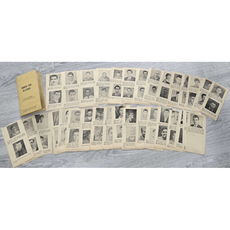 WANTED MEN OF CYPRUS 1955 EOKA FIGHTERS POCKET BOOKLET ANTIQUES & OTHER COLLECTIBLES