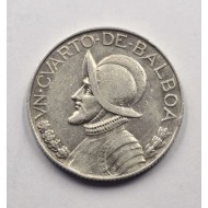 Panama 1/4 Balboa silver coin 1934 rare