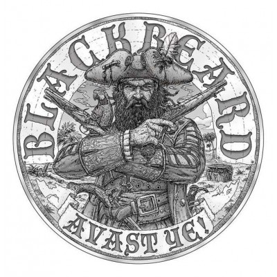 Mason Mint Blackbeard Pirate 1 oz Silver Round Coin