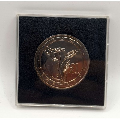 CYPRUS 1995 CUNI 1 POUND FAO COW IN ROYAL MINT CASE
