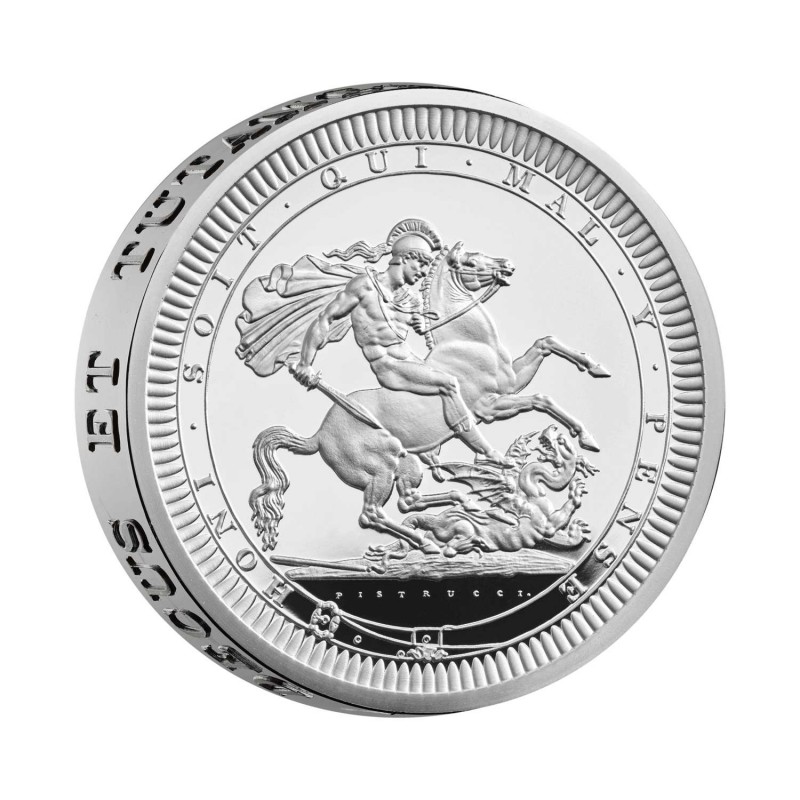 2024 GREAT ENGRAVERS 'BENEDETTO PISTRUCCI' ST GEORGE & DRAGON 2OZ SILVER PROOF COIN GOLD AND SILVER BULLION