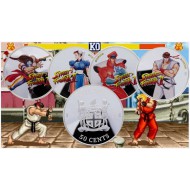 FIJI 2021 SILVER 1 OZ 999 4 PROOF COLOURED COINS STREET FIGHTER II 30TH ANNIVERSARY BU IN CAPSULES