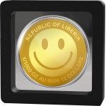SMILEY 1/1000 Oz Gold Coin 12$ Liberia 2026 GOLD AND SILVER BULLION
