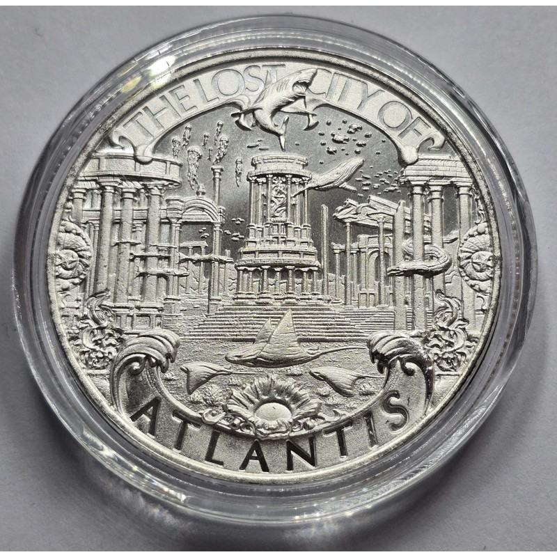 Mason Mint Poseidon Atlantis 1 oz Silver Round Coin GOLD AND SILVER BULLION