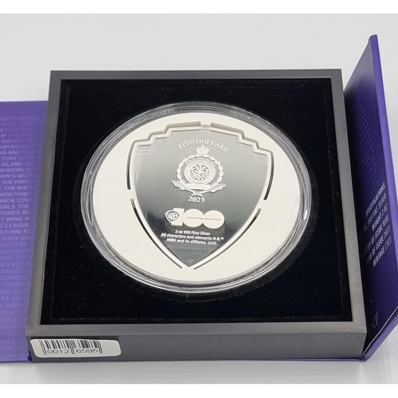 SUPERMAN Looney Tunes Mashups 2 Oz Silver Coin Niue 2023 GOLD AND SILVER BULLION