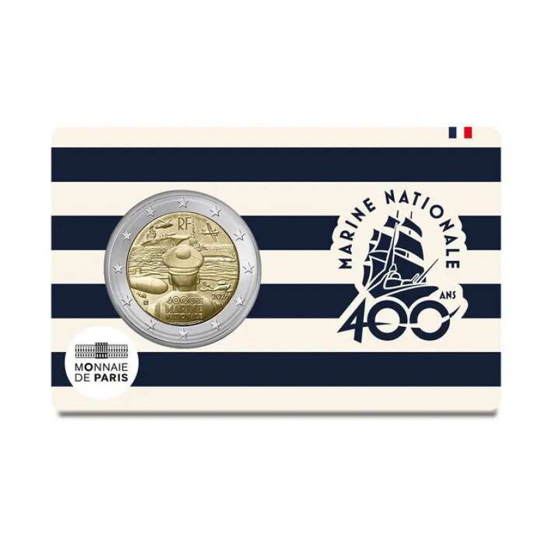 France 2026 French Navy 2 euro BU FDC in Coin card WORLD COINS