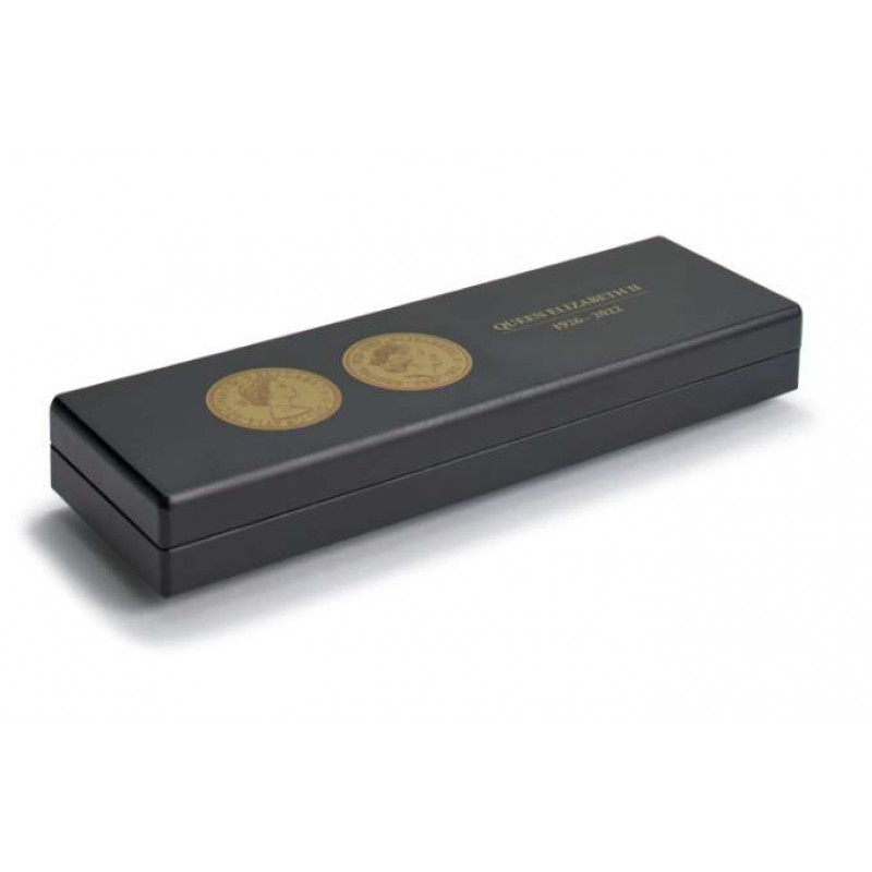 Volterra coin case Queen Elizabeth II for 5 sovereign coins in capsules ACCESSORIES & SUPPLIES