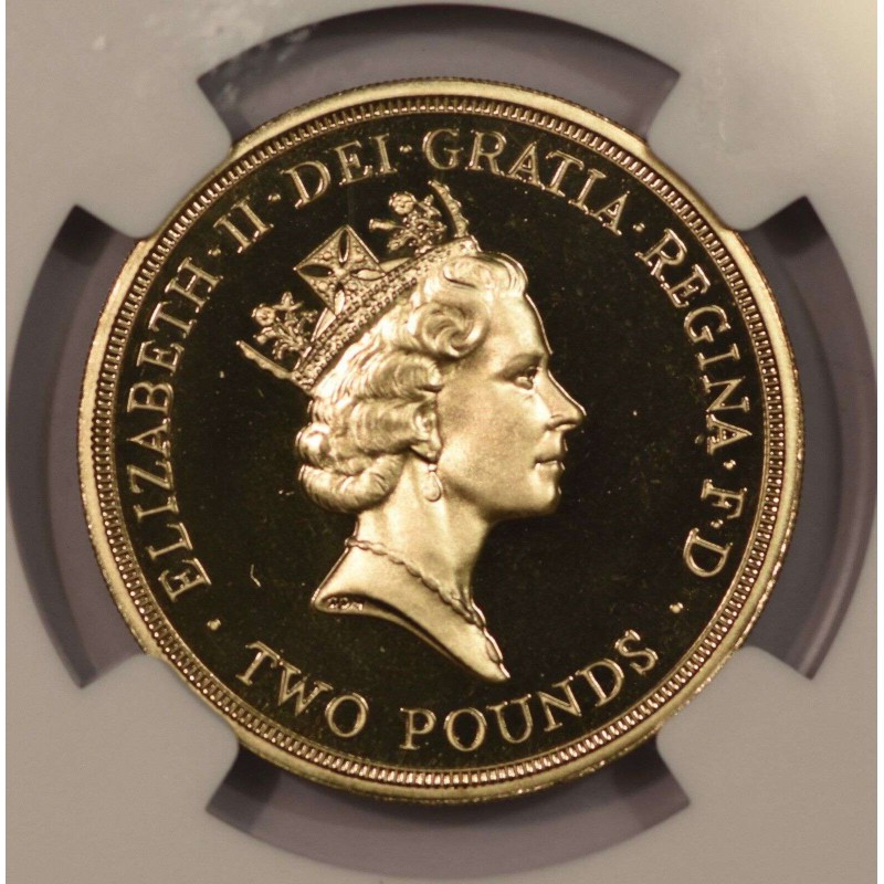 UK BRITAIN 1986 2 POUNDS COMMONWEALTH GAMES NGC PF 69 UCA WORLD COINS