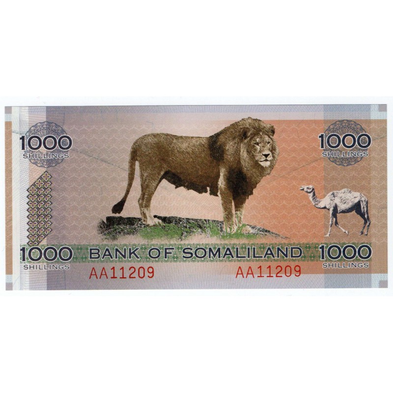 AFRICA SOMALIA 2006 1000 SHILLINGS BANKNOTE LION WORLD BANKNOTES