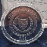 CYPRUS 2012 SILVER PROOF coin 5 EURO Presidency of the EU WORLD COINS