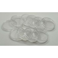 Generic round Coin capsules for coins Ø 25 mm - Pack of 10