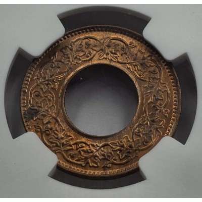 BRITISH INDIA 1 PICE COIN 1943 B KGV NGC MS65RB