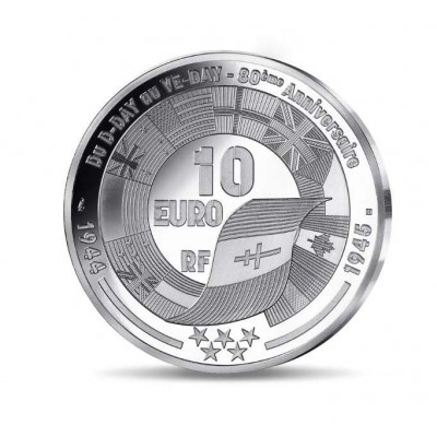 FRANCE D-DAY UK Forces silver coin Pegasus Bridge Proof 2024