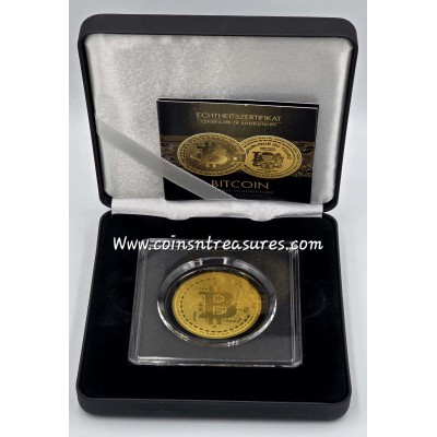 Bitcoin bullion 1/200 Oz .999 Gold Coin 2025 Chad 5000 Francs