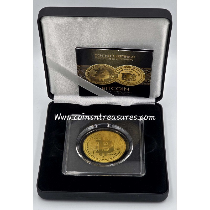 Bitcoin bullion 1/200 Oz .999 Gold Coin 2025 Chad 5000 Francs GOLD AND SILVER BULLION