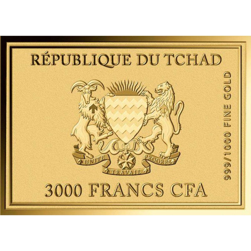 Paul Gauguin Tahitian Women on the Beach 1/1000 Oz Gold Coin Chad GOLD AND SILVER BULLION