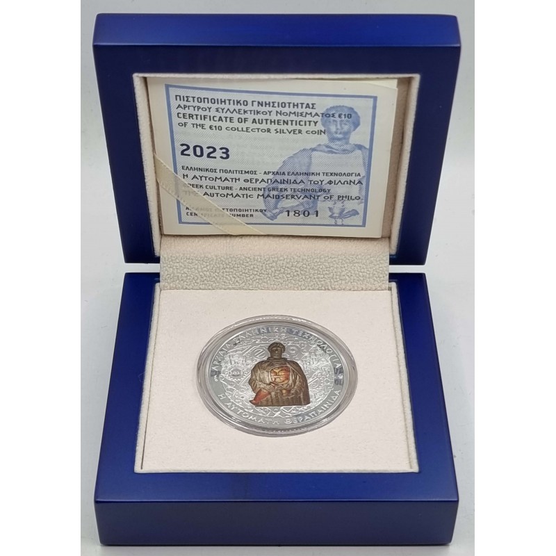 GREECE 2023 ANCIENT GREEK TECHNOLOGY PHILO SILVER PROOF COIN WORLD COINS