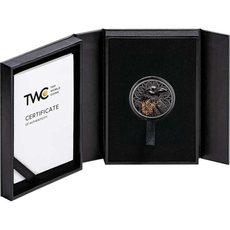 RAVEN Nocturne Creatures 1 Oz Silver Coin Cameroon 2025 GOLD AND SILVER BULLION