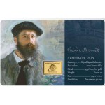 Claude Monet Collage 1/1000 Oz .999 Gold in Coin card GOLD AND SILVER BULLION