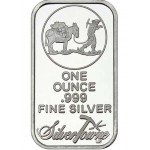 Silver Towne 1 oz .999 Prospector Silver Bar GOLD AND SILVER BULLION