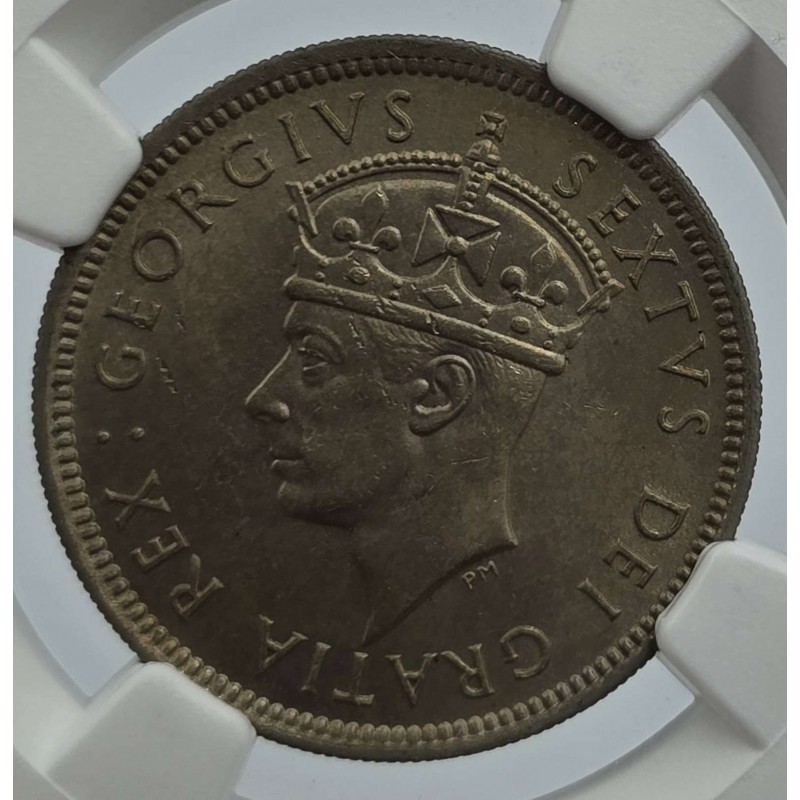 CYPRUS 1 SHILLING COIN 1949 UNC NGC MS64 WORLD COINS