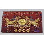 YEAR OF THE HORSE 1/1000 Oz .999 Gold in Coin card 2026 GOLD AND SILVER BULLION