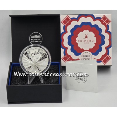 France 2026 Moulin Rouge 1 oz .999 silver Proof coin