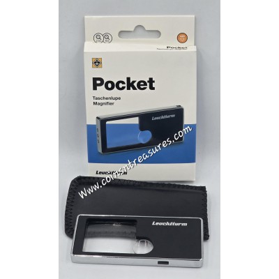 POCKET Magnifier 2.5 x magnification 10 x with light