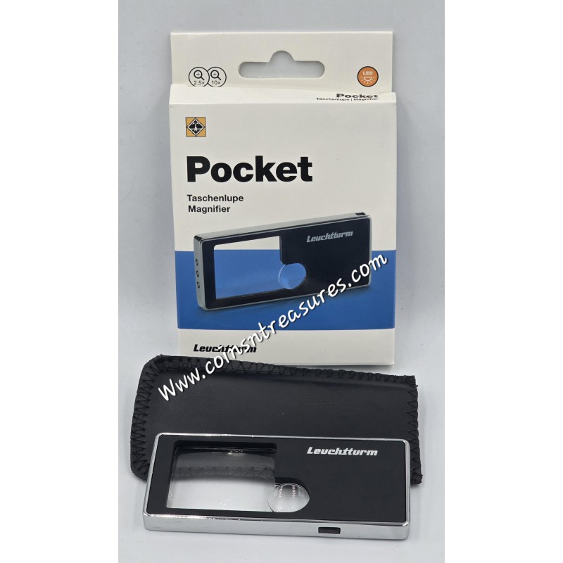 POCKET Magnifier 2.5 x magnification 10 x with light ACCESSORIES & SUPPLIES