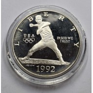 USA 1992 Barcelona Olympics baseball Silver Dollar Coin
