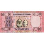 AFRICA RWANDA 2014 5000 FRANCS GORILLA P41 UNC WORLD BANKNOTES