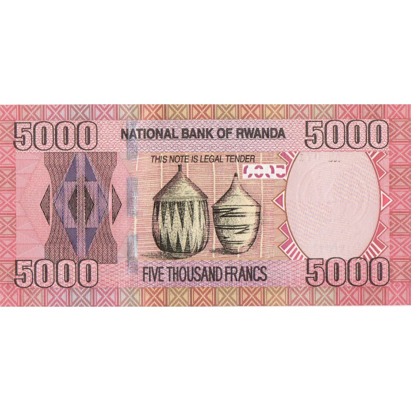 AFRICA RWANDA 2014 5000 FRANCS GORILLA P41 UNC WORLD BANKNOTES