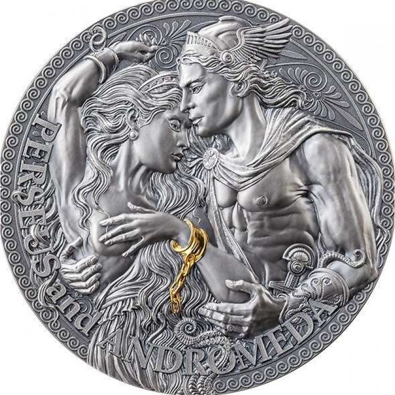 Perseus and Andromeda 2023 Great Greek Mythology 2 Oz Silver Coin GOLD AND SILVER BULLION