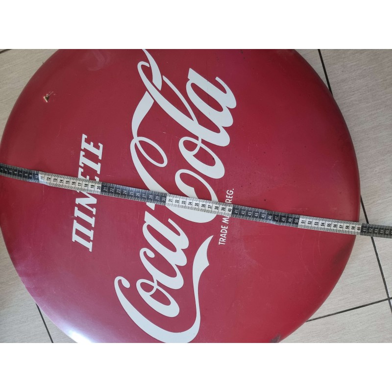 VINTAGE ADVERTISEMENT ORIGINAL COCA COLA LARGE MEDAL SINGH - CYPRUS 1950 's ANTIQUES & OTHER COLLECTIBLES