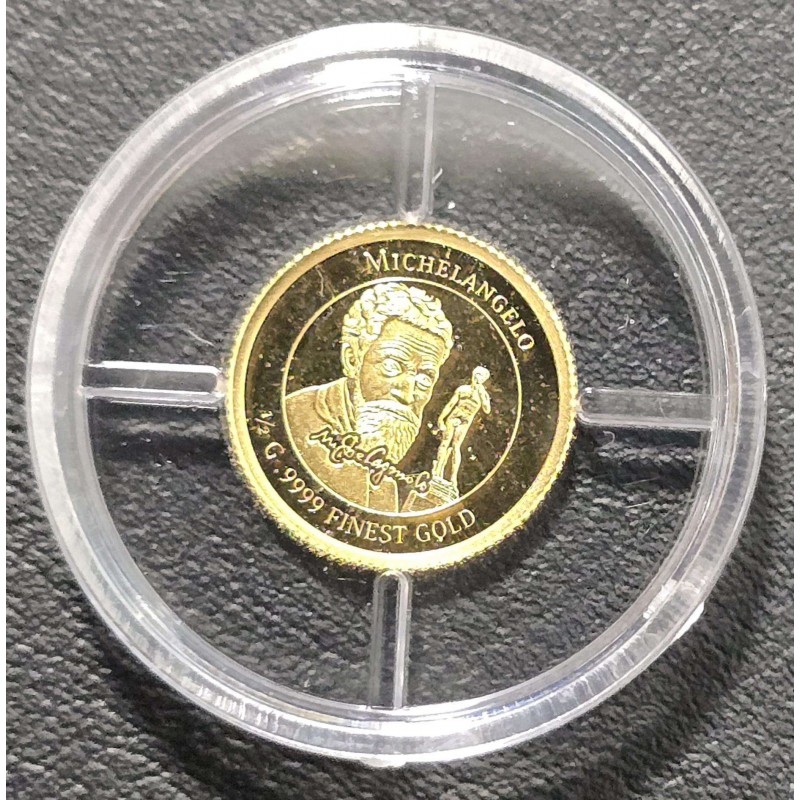 Michelangelo Cote d'Ivoire gold proof 2025 0.50 g Gold Coin GOLD AND SILVER BULLION