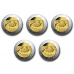 GERMANY 2025 2 EURO X 5 (A,J,F,D,G) Saarland UNC IN CAPSULES WORLD COINS