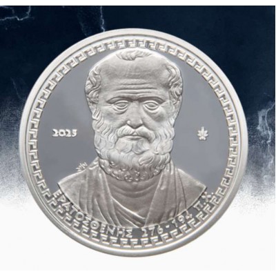 Greece 2025 Mathematicians Eratosthenes Silver Proof coin