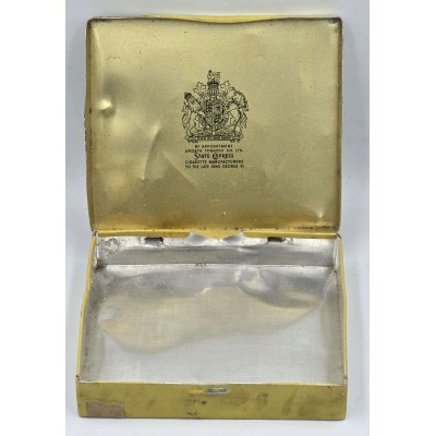 Cyprus Vintage 1950's 555 Cigarettes metal Tin box England Import