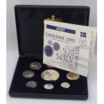 Denmark 2002 Silver Proof Euro Trial Coin Set WORLD COINS